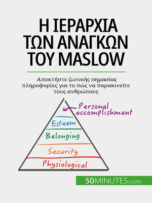 cover image of Η ιεραρχία των αναγκών του Maslow